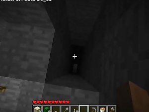 Two Polish boys trying penetrate hot cave in Minecraft