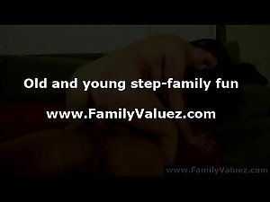 Young step-daughter takes rough anal pounding
